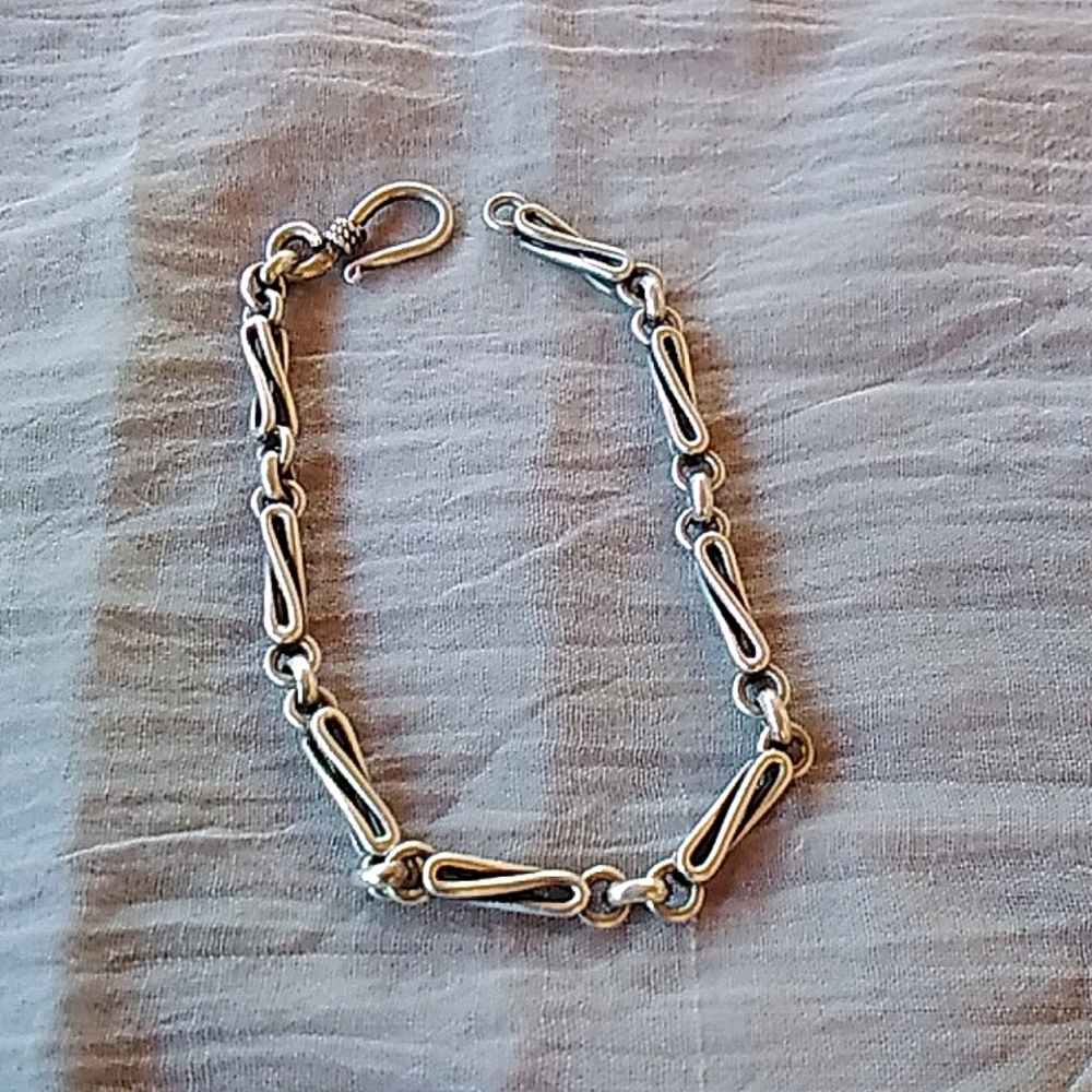 Sterling silver artisan made bracelet.